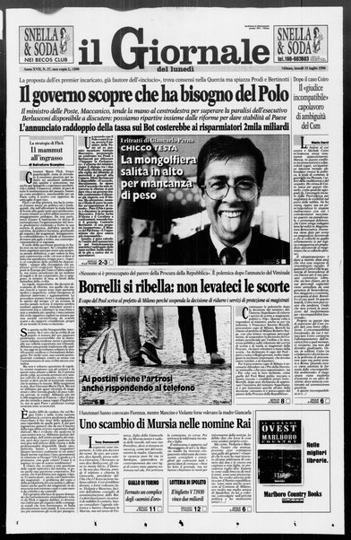 Il giornale del lunedi